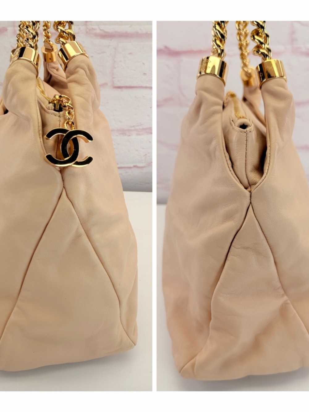 CHANEL Soft Pink Rodeo Drive Lambskin Hobo Bag - Picture 8 of 16